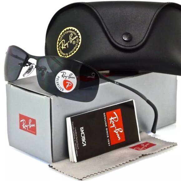 NEW AUTHENTIC RAY BAN RB 3183 002/81 POLARIZED SUNGLASSES SIZE: 63-15-125 - Picture 9 of 12